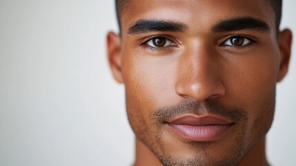 Fototapeta premium A close-up shot of a person wearing a shirt, suitable for various uses such as portraits or product photography