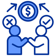  Sales and Job Activity Mixed Blue Icon