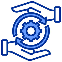  Sales and Job Activity Mixed Blue Icon