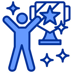  Sales and Job Activity Mixed Blue Icon