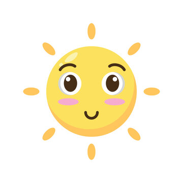 recommend clip art: Doodle happy sun cartoon character