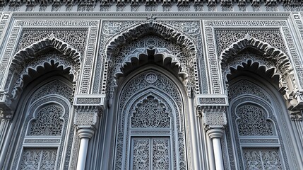 Obraz premium Intricate Islamic Architecture Detailed Stone Carving