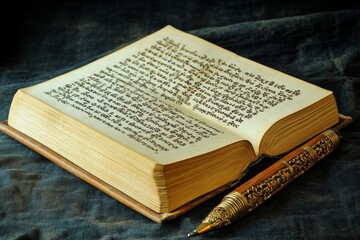 Obraz premium old book with cross