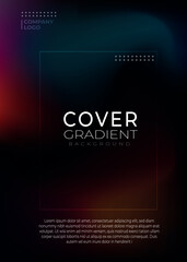 Fototapeta premium Vibrant abstract gradient background with a professional modern layout, featuring smooth color transitions in red, orange, and blue hues, ideal for branding, presentations, and design projects.