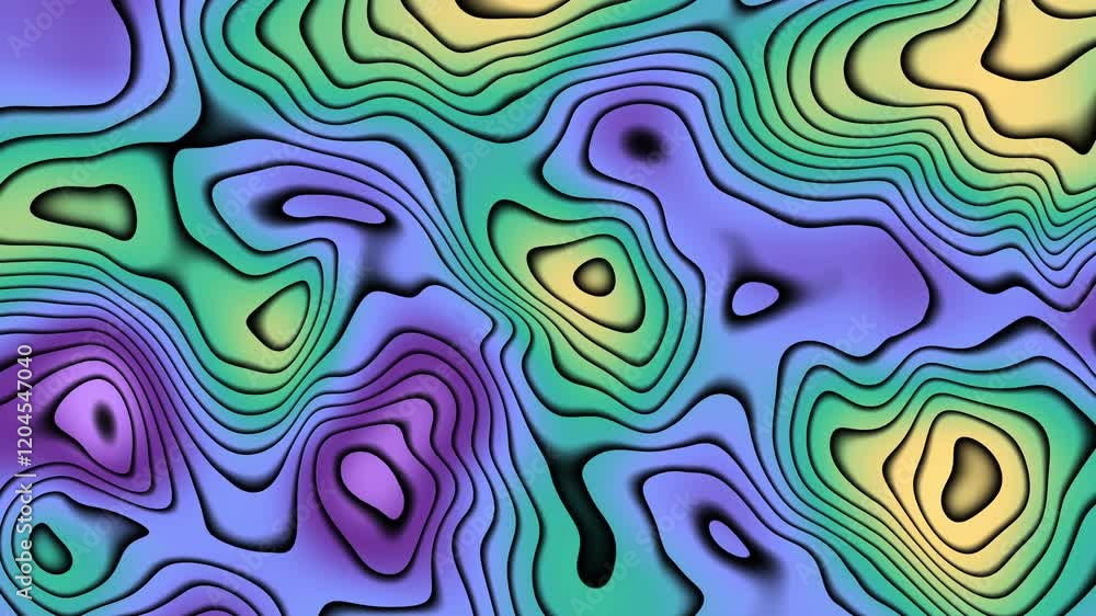 Fototapete abstract colorful contour lines explore vibrant swirling patterns that inspire creativity loop backg