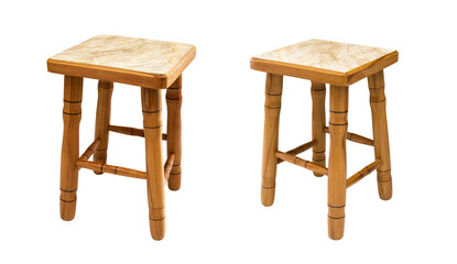 Chairs set closeup isolated