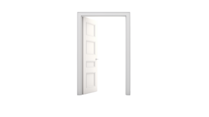 Open white door interior design home entrance doorway room transition