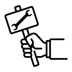labour day Line Icon