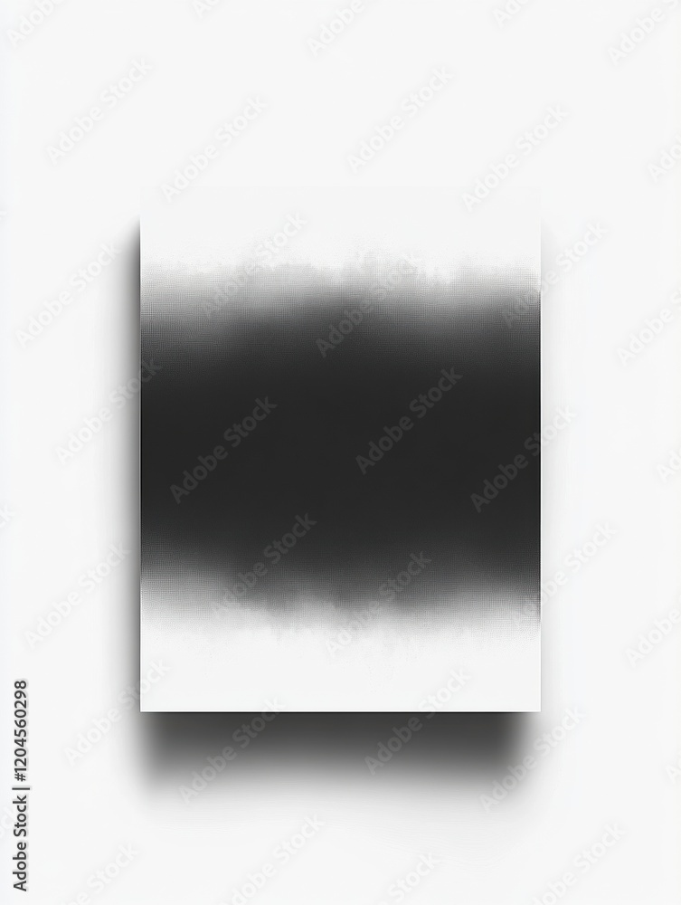 Poster Abstract monochrome artwork displaying gradient effects with soft edges and contrasting tones in a minimalist style. Generative AI