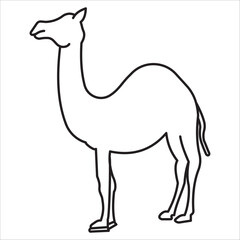 Fototapeta premium Camel icon outline vector 