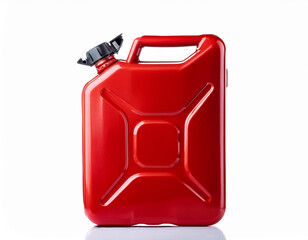 red fuel canister isolated on white background