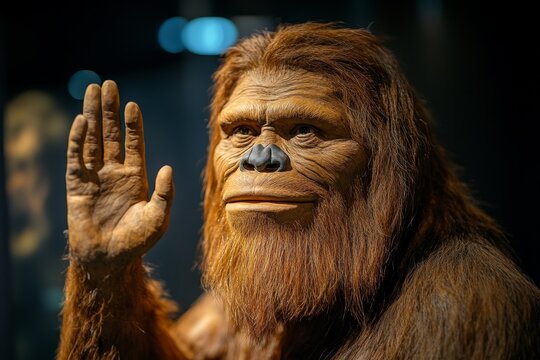 Bangkok, Thailand &ndash; On November 13, 2020, the Rama9 museum showcased Australopithecus, particularly highlighting Australopithecus afarensis, an extinct early human species