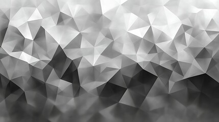 Obraz premium Abstract grayscale low poly geometric background