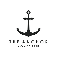 Ship Anchor Logo Template Vector Illustration