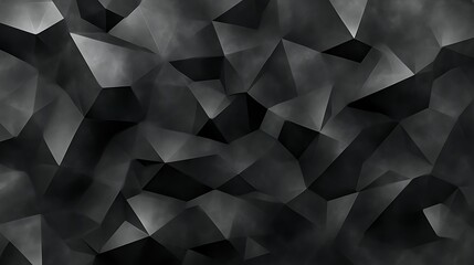 Obraz premium Abstract Dark Grey Polygonal Crystal Structure