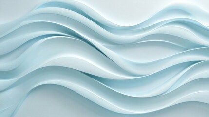 Fototapeta premium Abstract light blue wavy background.