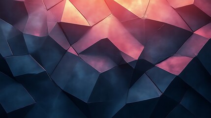 Obraz premium Abstract Dark Blue and Pink Polygonal Texture