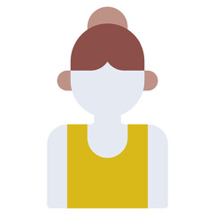 Stylized Female Character Illustration in Yellow Top