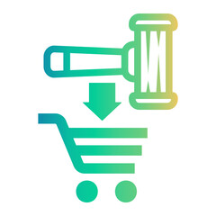 online Line Gradient Icon