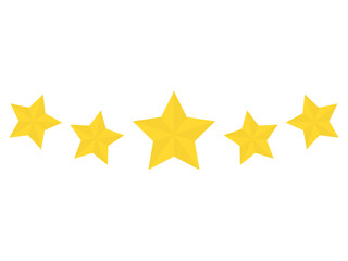 Obraz premium 五ツ星評価アイコン