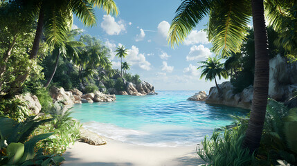 escape tranquil seaside