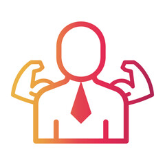 self Line Gradient Icon