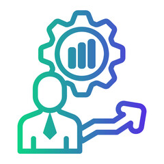 career Line Gradient Icon