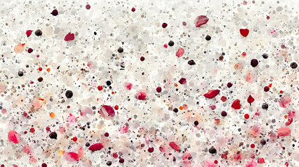 Pink petals in bubbly bath foam, textured background, spa relaxation.