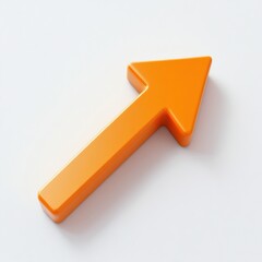 Orange arrow symbol indicating direction points to the right on a light background. Generative AI