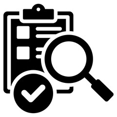 Audit Glyph Icon