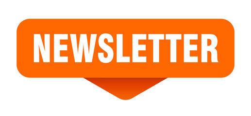 newsletter sticker. newsletter sign on transparent background