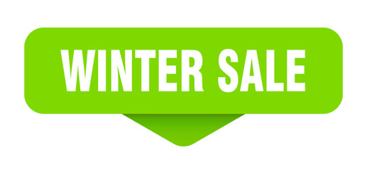 winter sale sticker. winter sale sign on transparent background
