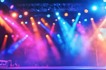Vibrant Stage Lights Concert Background