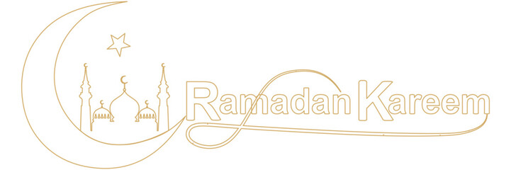 line art  illustration background text with a ramadan&nbsp;kareem