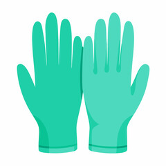 Obraz premium Colorful Graphic of a hand in glove - Vector Illustration