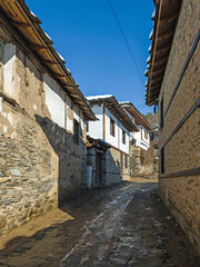 Winter view of Village of Leshten, Bulgaria