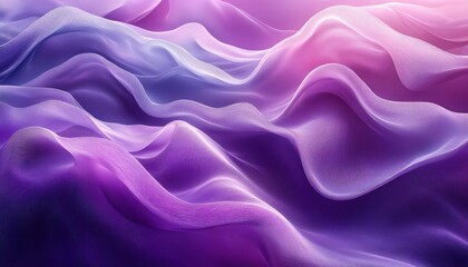Obraz premium Dynamic Abstract Composition with Flowing Purple Ribbons in Modern Minimalist Style