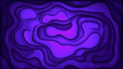 Obraz premium Abstract Purple Waves Paper Cut Style Background Design