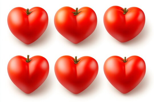 A red heart rendered in 3D on a pink background, ideal for graphic design. The illustration features a clipping path around the object.