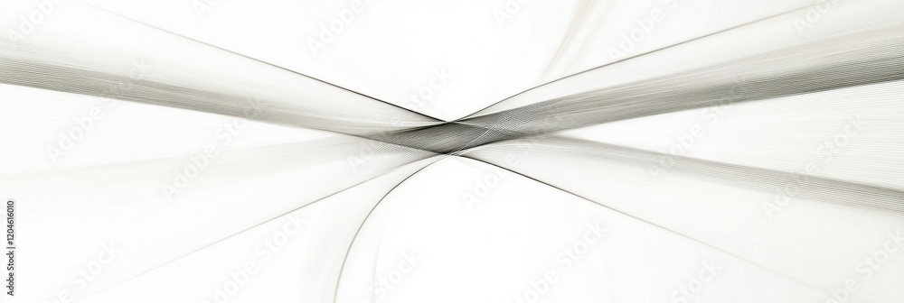 Poster abstract lines form intricate patterns creating a sense of depth and movement in a minimalist design