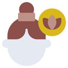 Minimalist Face with Nut Icon
