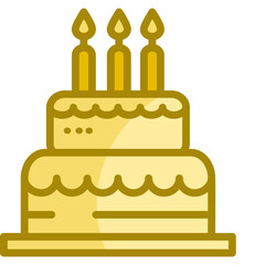Birthday Cake  Icon Element For Design