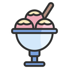Ice Cream  Icon Element For Design