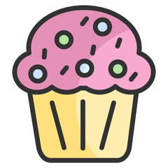 Muffin  Icon Element For Design