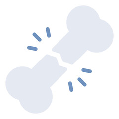 Stylized Dog Bone Icon for Pet Health