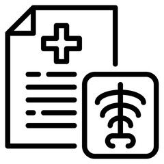 Obraz premium Medical Report and Prescription Pad Icon