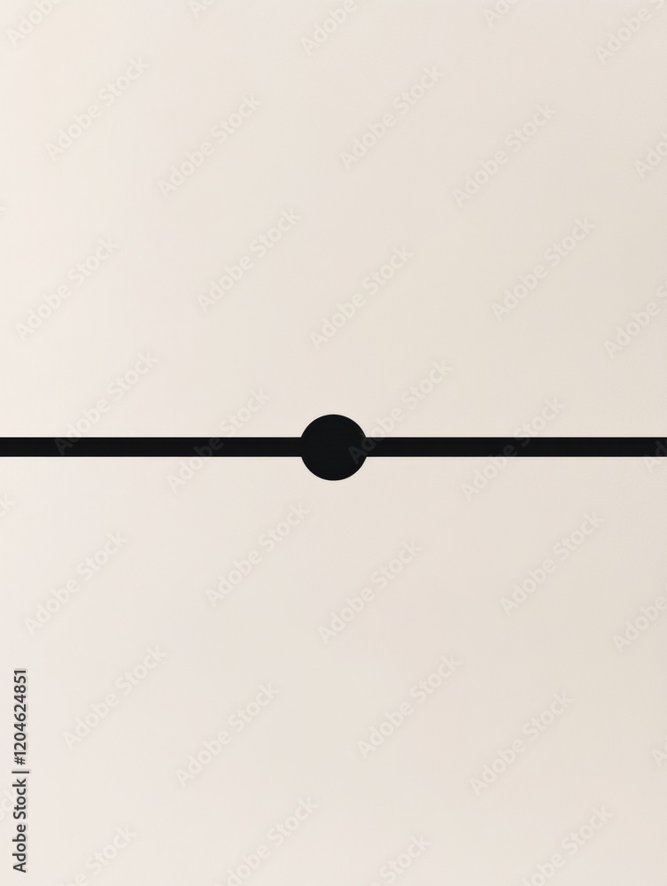 Fototapete minimalist black line design on white background creating a balanced and modern aesthetic view for d