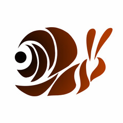 illustration vector graphic of design abstract tribal art snail for tattoo