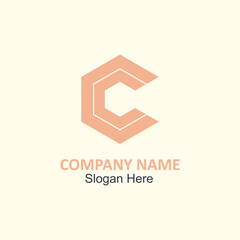 Hexagonal design with letter C and company details, ideal for branding and marketing materials, business presentations, or digital media.