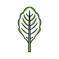 Leaf icon logo design template isolated illustration